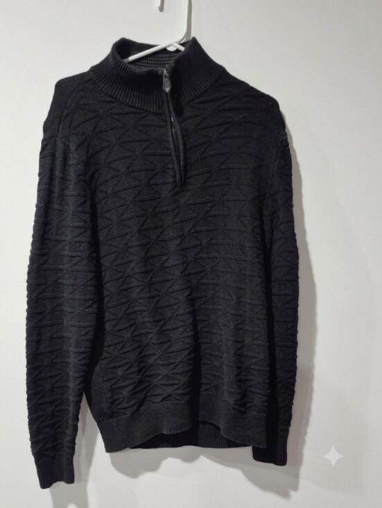 Projek Raw Other - Men's Black Quarter-Zip Size L